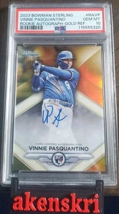 🔥 2023 Bowman Sterling Vinnie Pasquantino Auto /50 PSA 10 #RA-VP On Card 🔥  - Picture 1 of 5