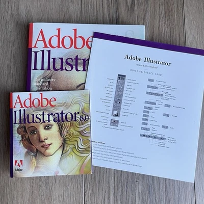 Adobe Illustrator 8.0 versão Windows com discos, número de série, manual - Imagem 1 de 4