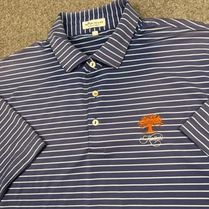 Peter Millar Mens Blue Kiawah Island The Ocean Course Golf Polo Shirt Size Large - Picture 1 of 11
