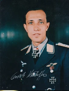 Erich Rudorffer-Luftwaffe Ace signed color photo. - Picture 1 of 1