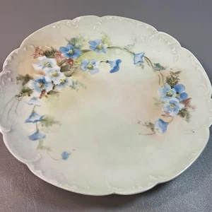 Vintage Haviland & Co. Limoges France Blue Violets On 8.5 Dinner Plate. (M142). - Picture 1 of 6