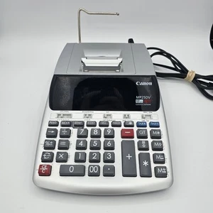 Canon MP25DV Printing Calculator 2 Color Print 12 Digits Clock & Calendar - Picture 1 of 4