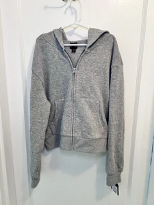 art class NEW Girls Cropped Gray Full Zip Up Hoodie Target | Girls L 10/12 - Picture 1 of 5