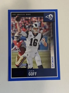 Jared Goff 2020 Panini Score Blue Showcase #'d/100 ✨️Se envía al día siguiente  - Imagen 1 de 2