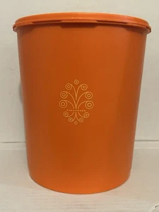 Vintage Tupperware Kanister #1339-5 orange Behälter mit Deckel - Bild 1 von 7