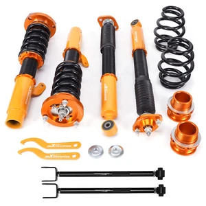 Front + Rear Coilovers & Rear Control Arm Kits for BMW E46 3 Series Adj. Height - Picture 1 of 12