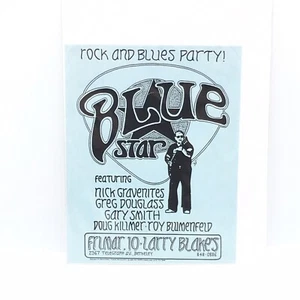 BLUE STAR ROCK AND ROLL PARTY NICK GRAVENITES, GREG DOUGLASS, GARY SMITH FLYER - Picture 1 of 3