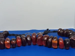 Moroccan Amber Resin Beads Rare 18"  - Picture 1 of 17