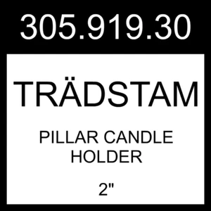 IKEA TRADSTAM TRÄDSTAM Pillar Candle Holder Dark Pink/white 2" 305.919.30 - Picture 1 of 1