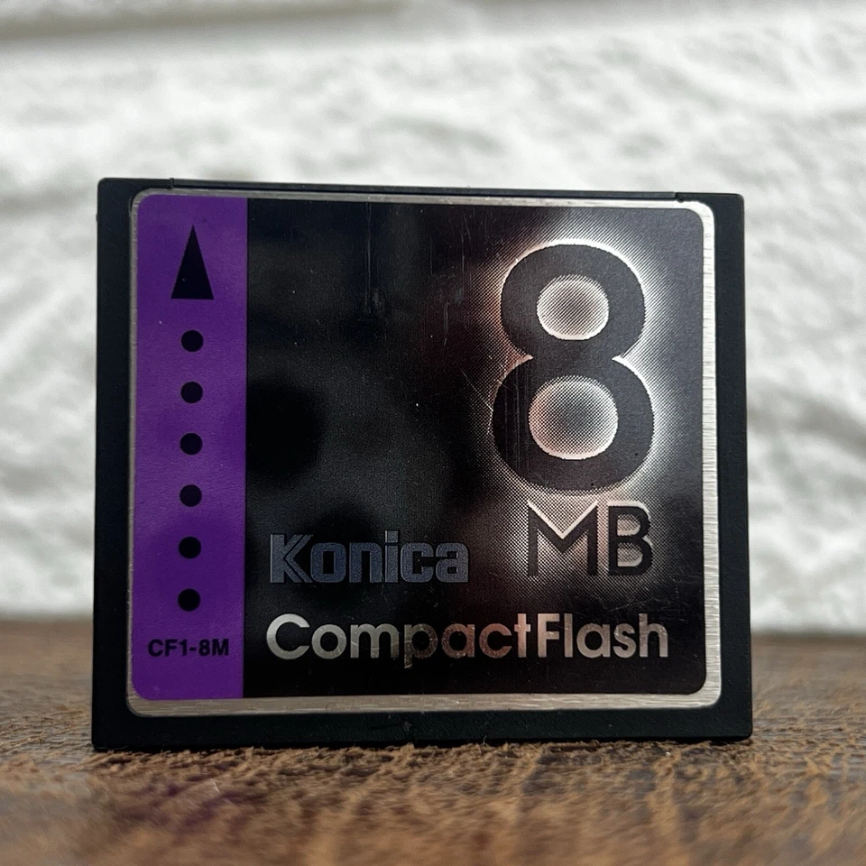 Konica Extreme Compact Flash 8mb CF Type-I Memory Card Digital Camera CCD ELPH - Image 1 of 1