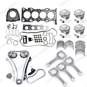 204PT 2.0T Engine Rebuild Gasket Pistons Rods Timing VVT Kit For Land Rover 2.0L - Picture 1 of 21