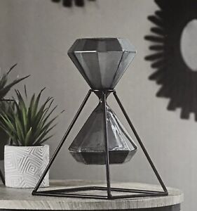 Large Hourglass Timer 30 Min Metal Sand Decorative Sand Filled Timer Home Decor