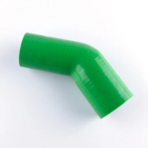 Green 4" To 4" 45 DEGREE 102mm Silicone Pipe Intercooler Coupler Hose Turbo - Picture 1 of 6