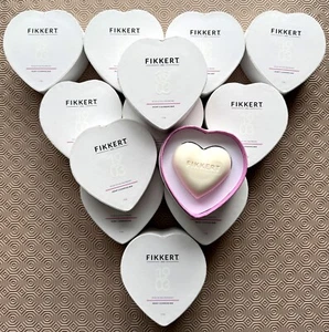 Fikkert Rosehip and Raspberry Heart Shaped Soaps 150g (x12) Bulk Job Lot - Picture 1 of 2