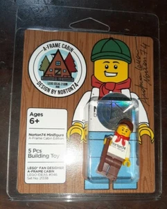 🔥LEGO 21338 A-FRAME CABINE🔥MINIFIGURA ORIGINALE🔥AUTOGRAFATA ANDREA LATTANZI🔥 - Picture 1 of 7