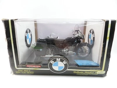 1:10 Tootsietoy 1960 BMW R 60/2 Tensione Sozi Nero #A1074 - Immagine 1 di 4