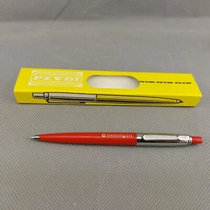 Bolígrafo vintage Pevdi Pax borde rojo plástico cromado con caja #2888 - Imagen 1 de 9