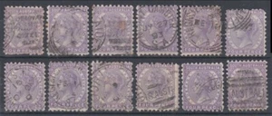 SOUTH AUSTRALIA 1890 4d. VIOLET PERF 10 (x12) (ID:131/D38875) - Picture 1 of 1