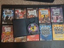 Lot of PS2 Guitar Hero && Rock Band Games ; Legends of Rock + Encore + Aerosmith