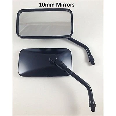 Par de espejos retrovisores negros de 10 mm para Suzuki GS750, GS850, VX800 Intruder 20-42448x2 Foto 1 de 4