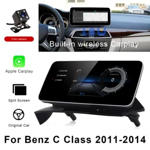 12.3" Android Car GPS Touch Screen Fit For Mercedes Benz C Class W204 2011-2014 - Picture 1 of 12