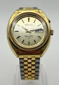 Vintage Seiko Bell-Matic 38mm Edelstahl Auto Alarm 4006-7080, Gold Filled - Bild 1 von 9