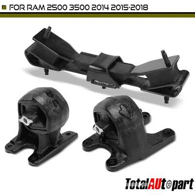 3Pcs New Engine Motor & Transmission Mount for Ram 2500 3500 2014 2015 2016-2018 - Image 1 of 4