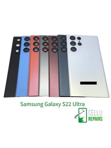 Back Glass Cover replacement for Samsung S22 Ultra with Camera Lens - Zdjęcie 1 z 17