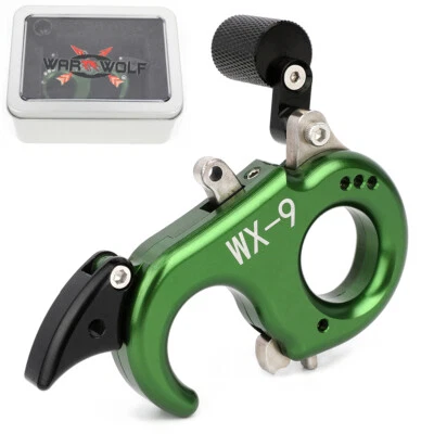 Compound Bow Release Aids 3 Finger Thumb Trigger RH LH Archery Hunting Grip - Image 1 of 4