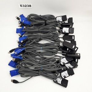 LOT OF 20 IBM USB KVM CONVERSION CABLES 39M2899 1.5M VGA RJ-45 E3238