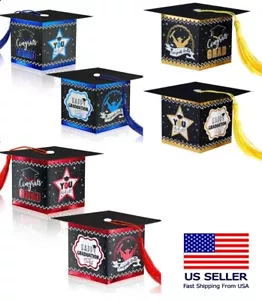 12 Mini Graduation Cap Party Favors Congrats Grad Candy Gift Boxes 2025 - Picture 1 of 9