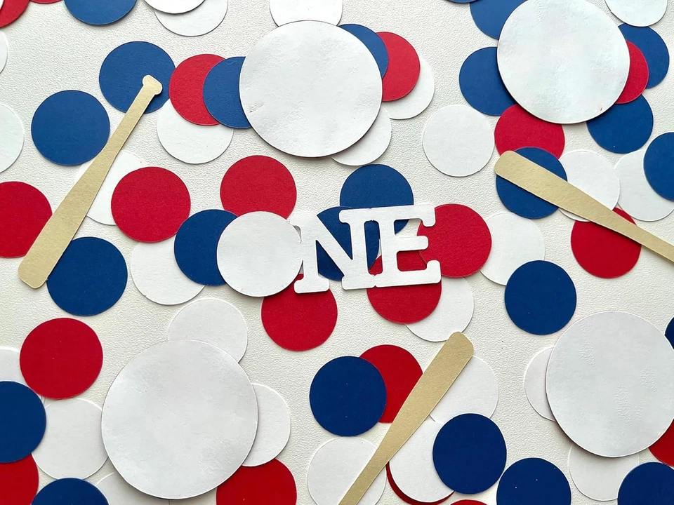 100 PIEZAS Confeti Novato del Año - Decoración Fiesta de Béisbol - Béisbol Primero Foto 1 de 3