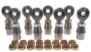 CHROMOLY 4 LINK KIT 1/2 x 5/8-18 HEIM JOINT 1/2 STEEL CONE SPACERS & BUNG .120 - Picture 1 of 8