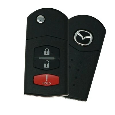 3 Btn REMOTE FLIP KEY FOR MAZDA  2 3 5 6 CX7 CX9 MX5 RX8 05-14 BGB NEW Uncut - Image 1 of 4