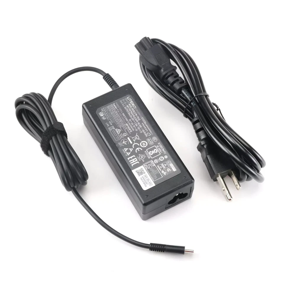 Adaptador Cargador USB-C Acer Liteon 65W OEM para Lenovo Thinkpad/Yoga Asus Samsung Foto 1 de 4