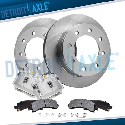Rear Rotors Calipers Ceramic Brake Pads for 2006-2019 Express Savana 2500/ 3500 - Image 1 of 4