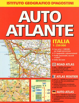 Auto Atlante, Italia 1:250 000 (Italian Edition) - Italy Atlas 2002 - Image 1 of 2