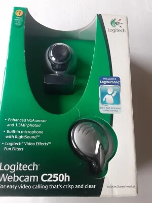 Logitech Webcam C250h Stereo Headset Video Calling - Image 1 of 2