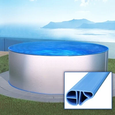 Rund Pool Ø 500 x 120 cm I Grund SET I blau 0,8 mm I Basic Handlauf I 5 x 1,2 m - Bild 1 von 3