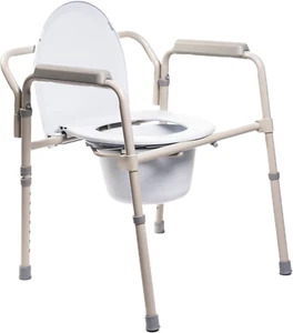 Pbpharma - Sedia Comoda Con WC Portatile Pieghevole Leggero - Sedia 3 in 1 Da Co - Foto 1 di 12