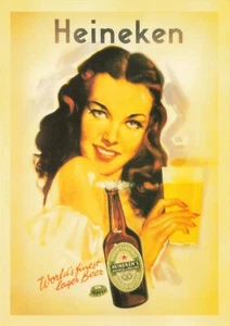 Postcard Advertising Heineken World's Finest Lager Beer 4x6 Modern Print - Picture 1 of 2