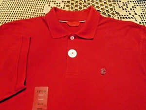 NWT IZOD REAL RED SHIRT SIZE M RETAIL $44.00 - Picture 1 of 8