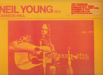 Neil Young - Carnegie Hall 1970, 2Lp. New - Bild 1 von 2