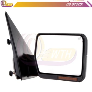 Black Power Heated Mirror Right Side For 2004-06 Ford F150 Truck Signal Lamp - Picture 1 of 7