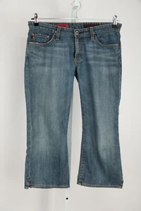 AG Adriano Goldschmied Jeans Women Size 30 The Saga Capri Blue Denim Medium Wash - Picture 1 of 17