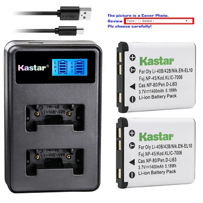 KLIC-7006 Battery & Charger for Kodak Easyshare M550 M552 M575 Touch M577 M580 - Image 1 of 4