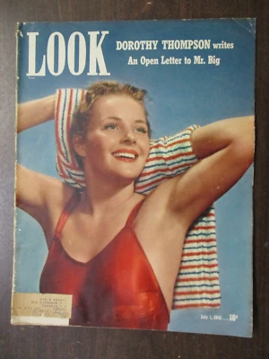 LOOK MAGAZINE JULY 1, 1941 FLORENCE LUNDEEN PEGGY FRENCH BILLY THE KID MOVIE - Image 1 of 2