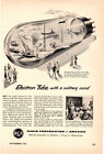 1951 Print Ad RCA Electron Tube w Military Mind Illustration Plane Gun Radar