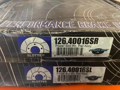 Power Slot Slotted Brake Rotor 126.40016SR & 126.40016SL You Get 2 Rotors - Image 1 of 2