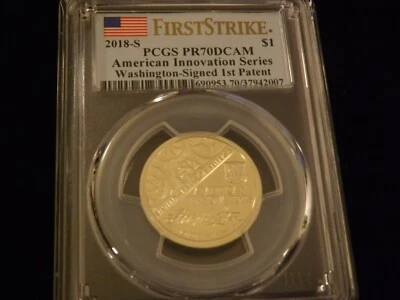 2018-S   $1    American Innovation      First Strike      PCGS PR 70 DCAM - Image 1 of 2
